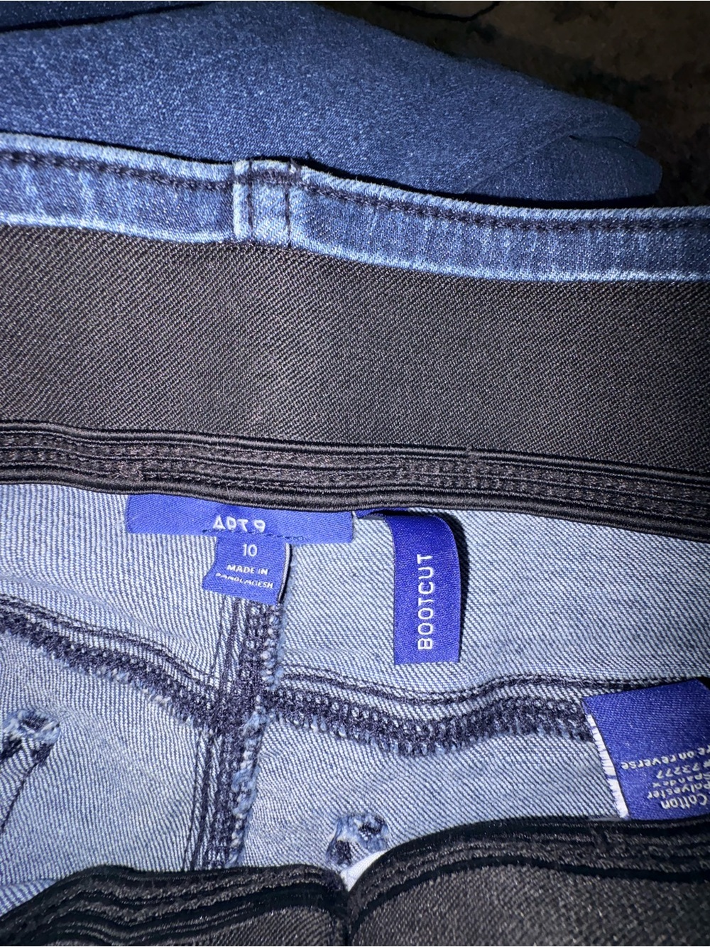 Apt. 9 Dark Blue Bootcut Jeans With Tummy Control - Picture 15 of 16